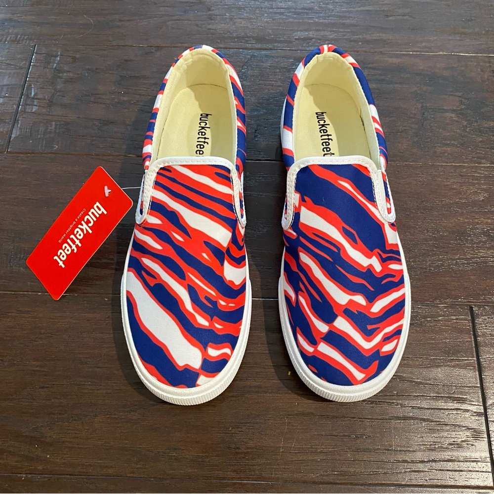 Buffalo Bills Zubaz slip on shoes